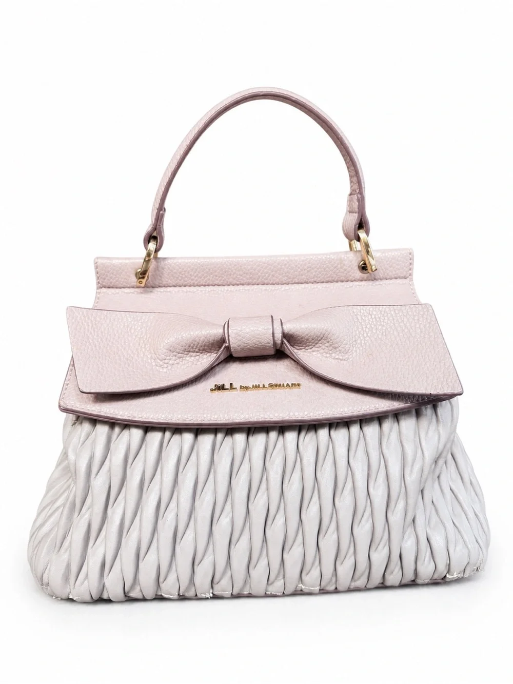 Jill Stuart Bow Pleated Satchel / Top Handle Bag - Picture 12 of 12